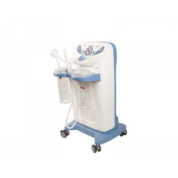 Συσκευή Αναρρόφησης CA-MI NEW HOSPIVAC 350 τροχήλατη με Ρυθμιστή Κατεύθυνσης Ροής 2x2000 ml / νοσοκομειακή